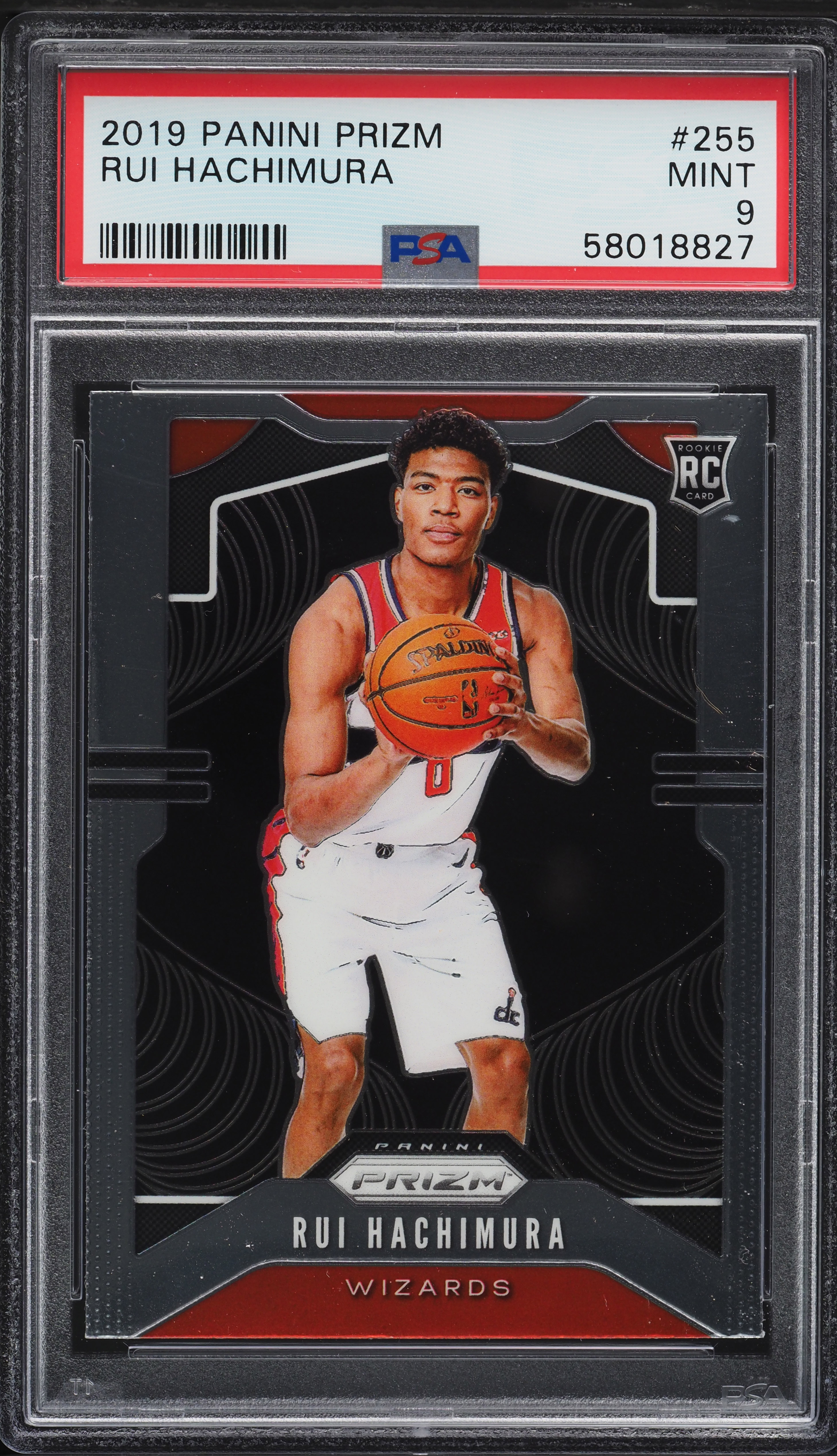 2019 Panini Prizm Rui Hachimura ROOKIE #255 PSA 9 MINT on