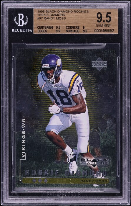 その他 1998 ULTRA RANDY MOSS ROOKIE Auction Prices Realized Football Cards 1998 ULTRA Randy Moss
