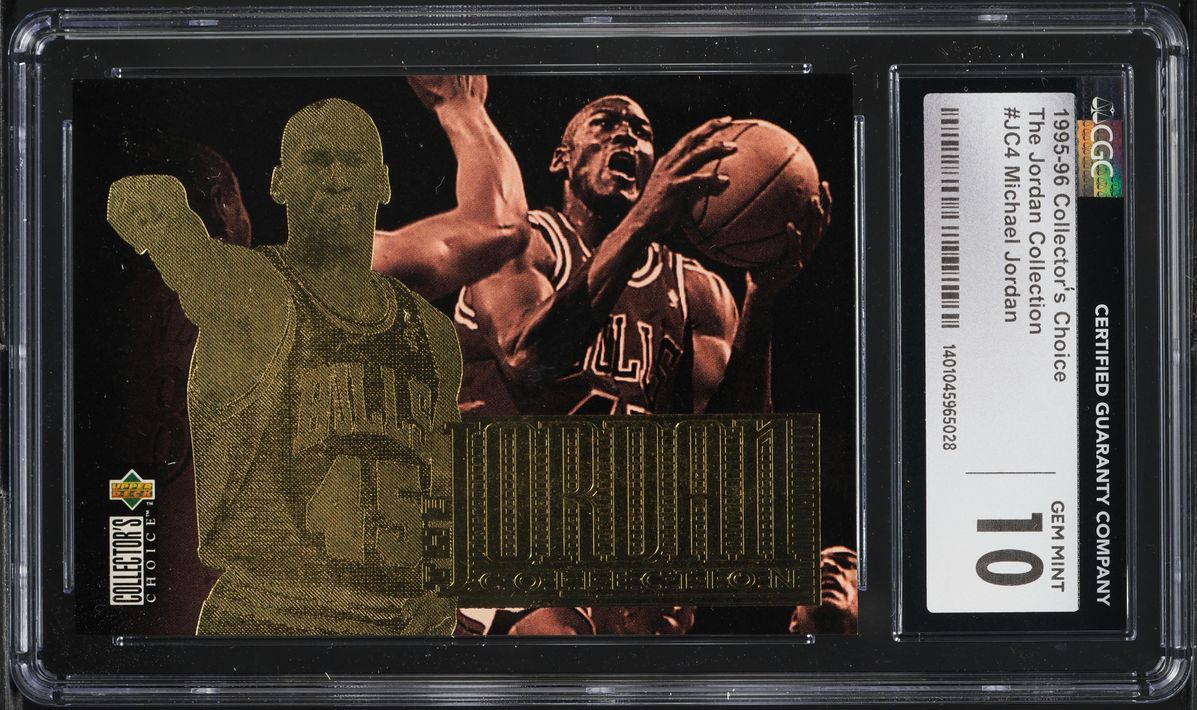 1995 Collector's Choice The Jordan Collection Michael Jordan #JC4 CGC 10 GEM