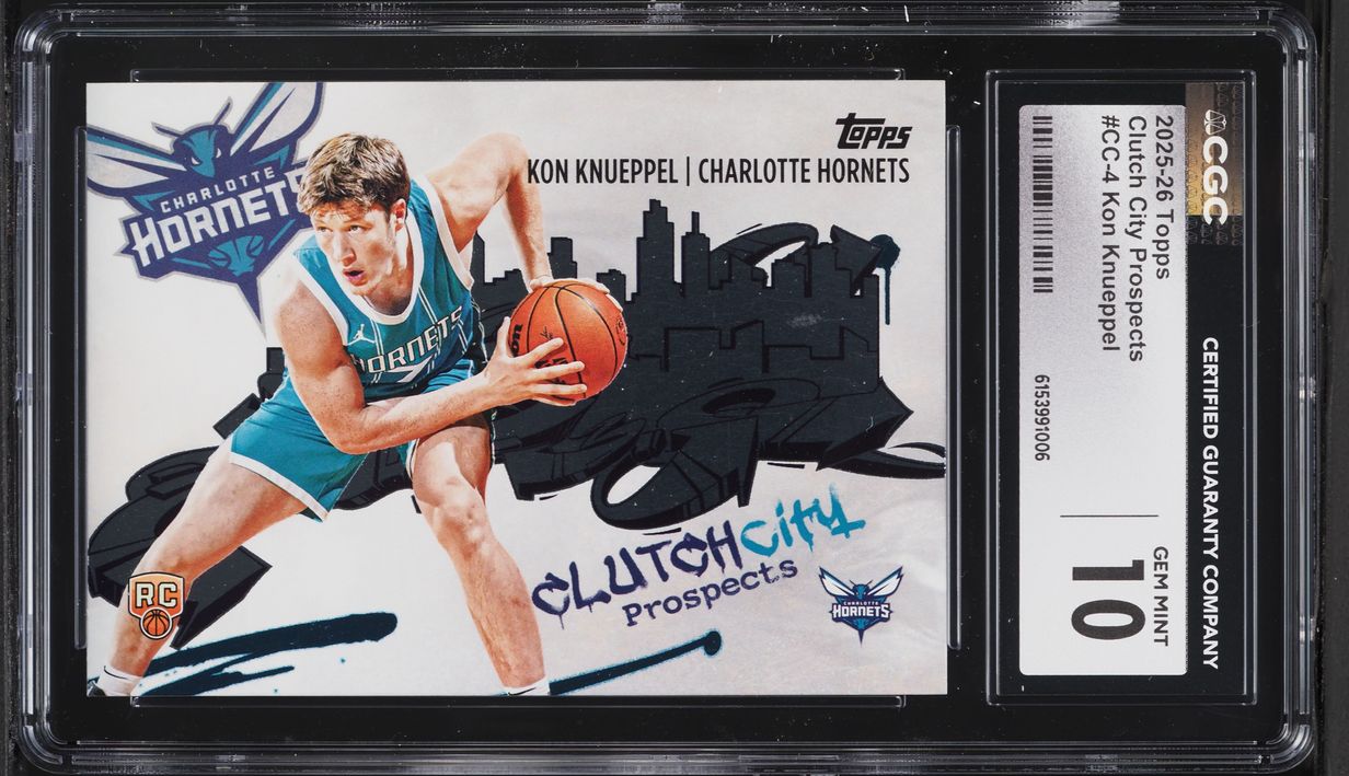 2025 Topps Clutch City Prospects Kon Knueppel ROOKIE #CC-4 CGC 10 GEM MINT