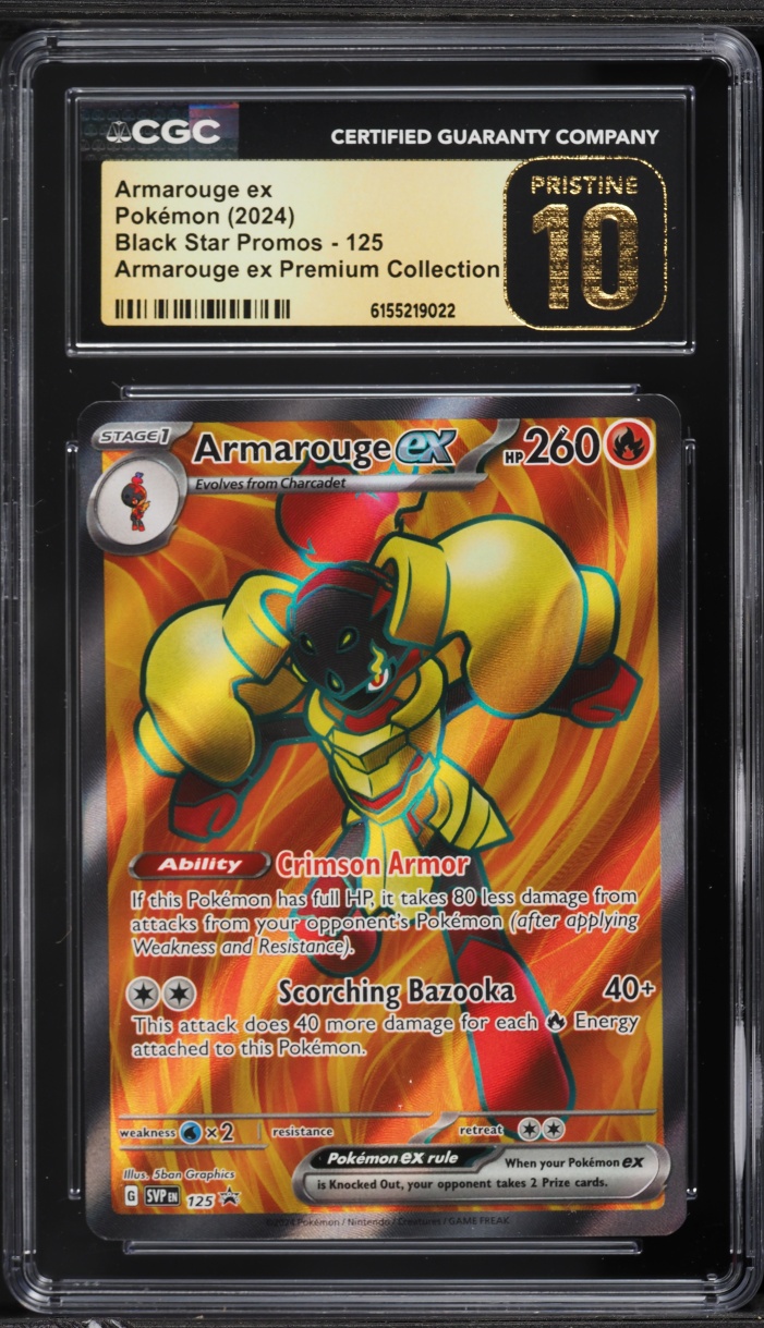 2024 Pokemon Scarlet & Violet Promo Premium Collection Armarouge ex #125 CGC 10 PRISTINE