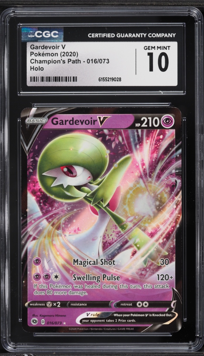 2020 Pokemon Sword & Shield Champion's Path Gardevoir V #16 CGC 10 GEM MINT