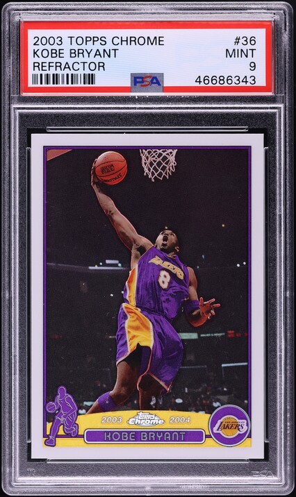 その他 2001 Topps Chrome refractor Kobe Bryant Kobe Bryant 2001 Topps Chrome #50 Refractor Price Guide