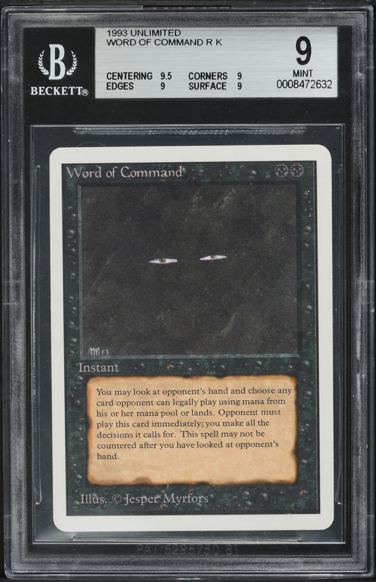 ancestralページ！ 1993 Magic The Gathering MTG Unlimited Ancestral Recall BGS