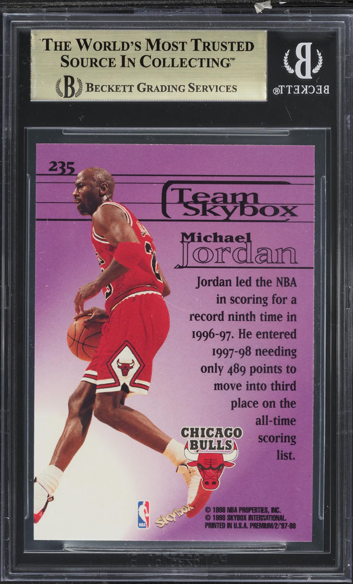 1997 Skybox Premium Michael Jordan #235 BGS 9.5 GEM MINT
