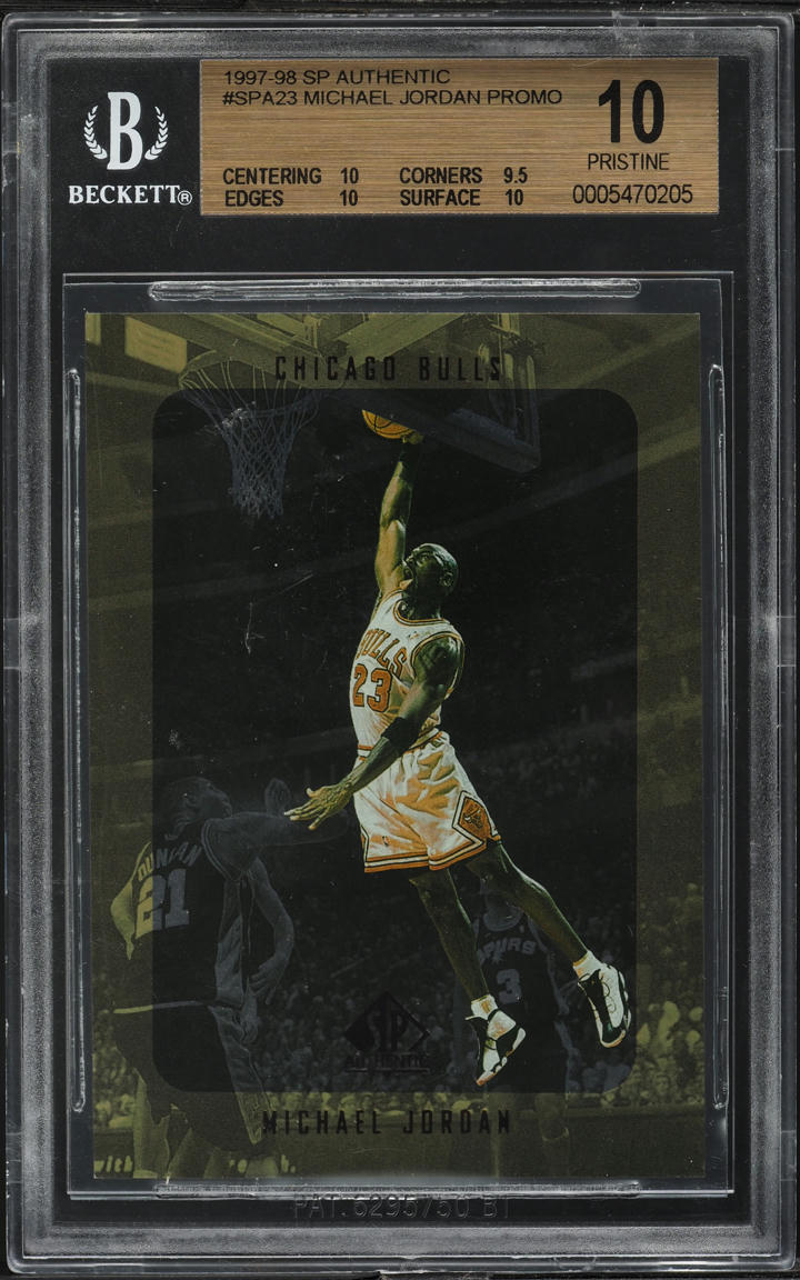 1997 SP Authentic Promo Michael Jordan #SPA23 BGS 10 PRISTINE