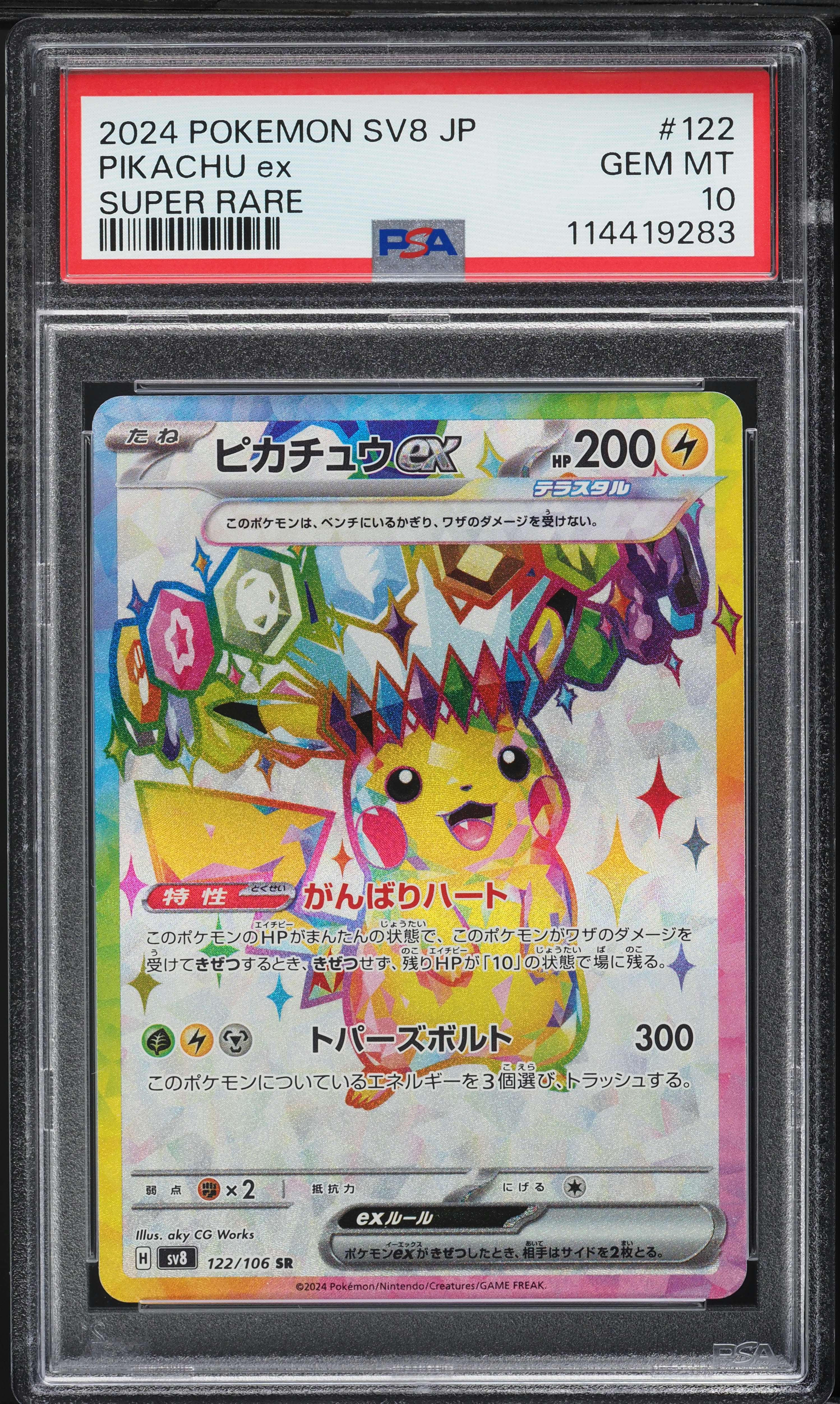 2024 Pokemon Japanese SV Super Electric Breaker Full Art