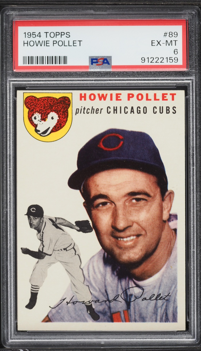 1954 Topps Howie Pollet #89 PSA 6 EXMT