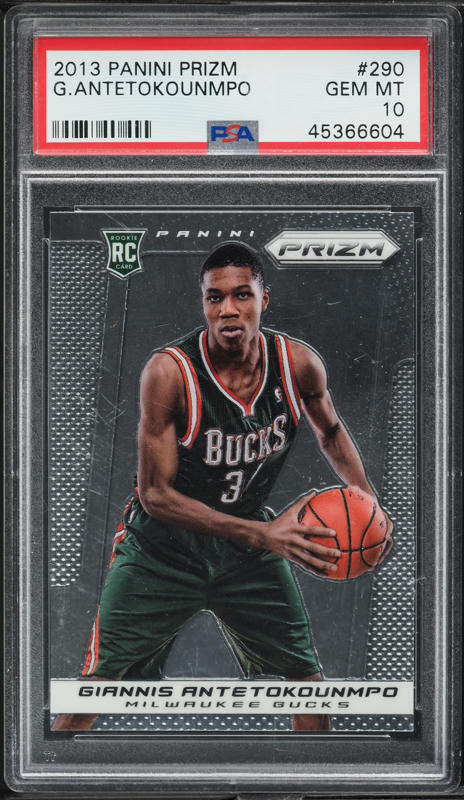 2013 Panini Prizm Giannis Antetokounmpo ROOKIE #290 PSA 10 GEM