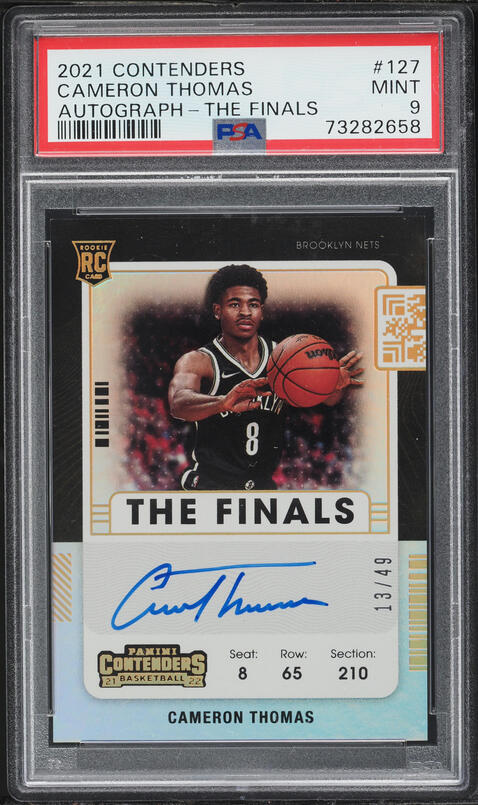 2021 Panini Origins Red Cameron Thomas ROOKIE AUTO DNA 10 /99 #RA