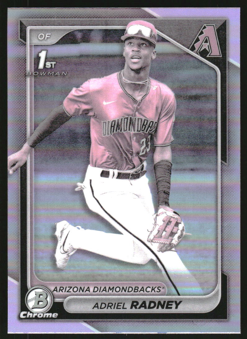 2024 Bowman Chrome Prospects Pearl Refractors BCP191 Adriel Radney RC