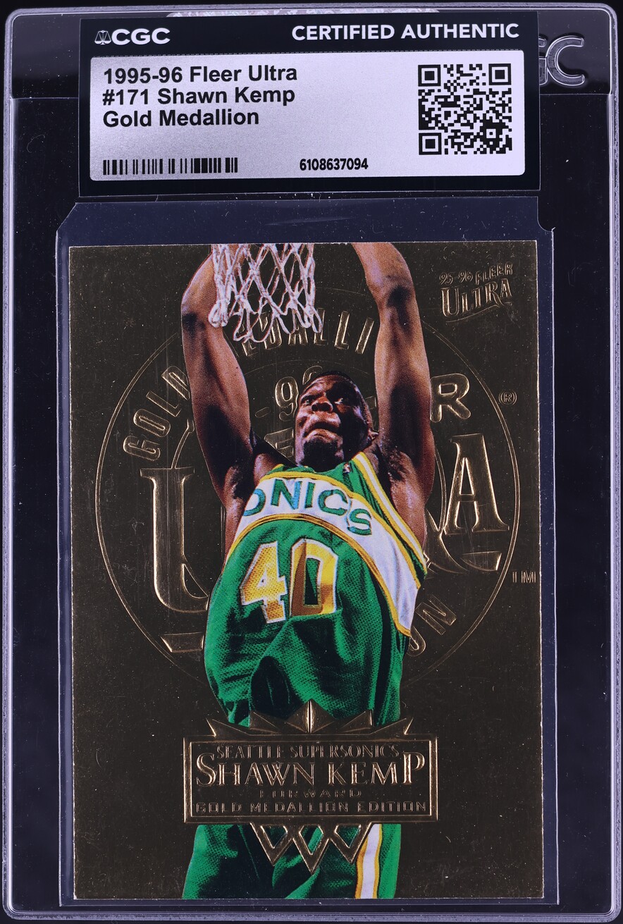1995 Ultra Gold Medallion Shawn Kemp #171 CGC AUTH