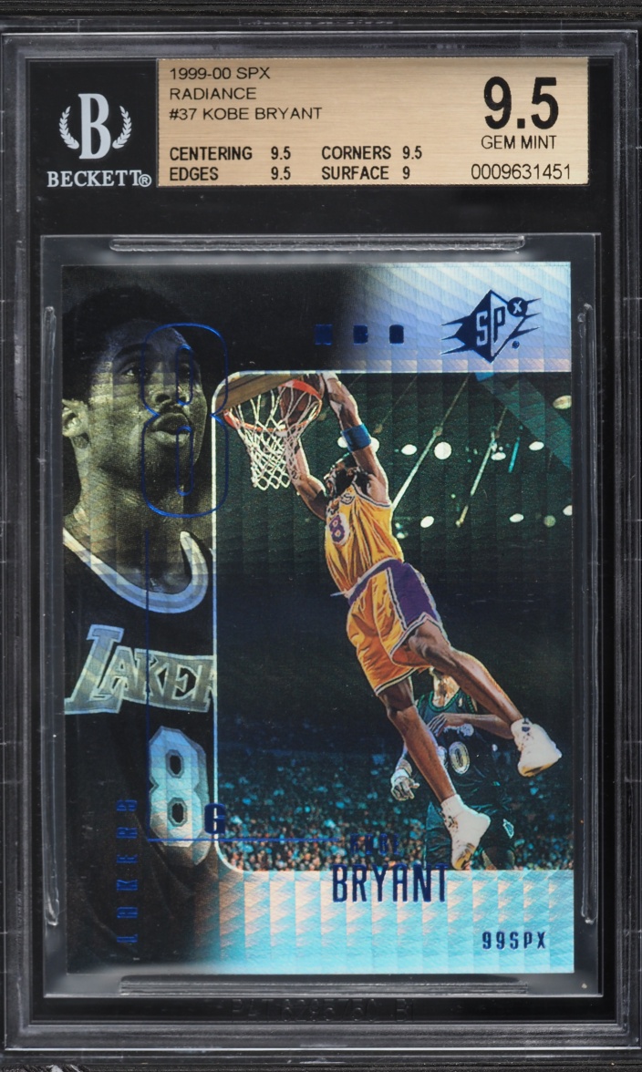 1999 SPx Radiance Kobe Bryant /100 #37 BGS 9.5 GEM MINT