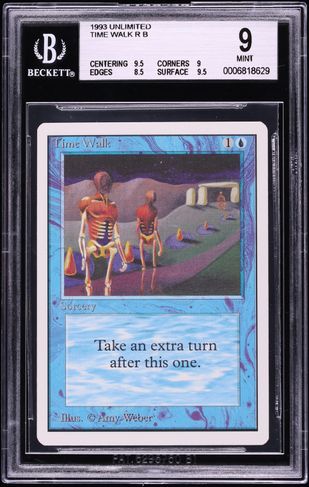 1993 Magic The Gathering MTG Unlimited Time Vault BGS 9 MINT on