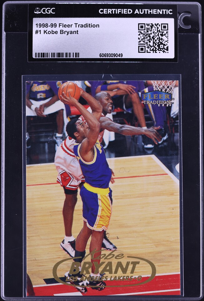 1998 Fleer Tradition Electrifying Kobe Bryant #1E SGC 9 MINT on