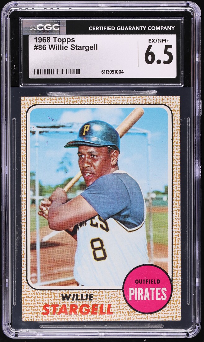1968 Topps Willie Stargell #86 CGC 6.5 EXMT+