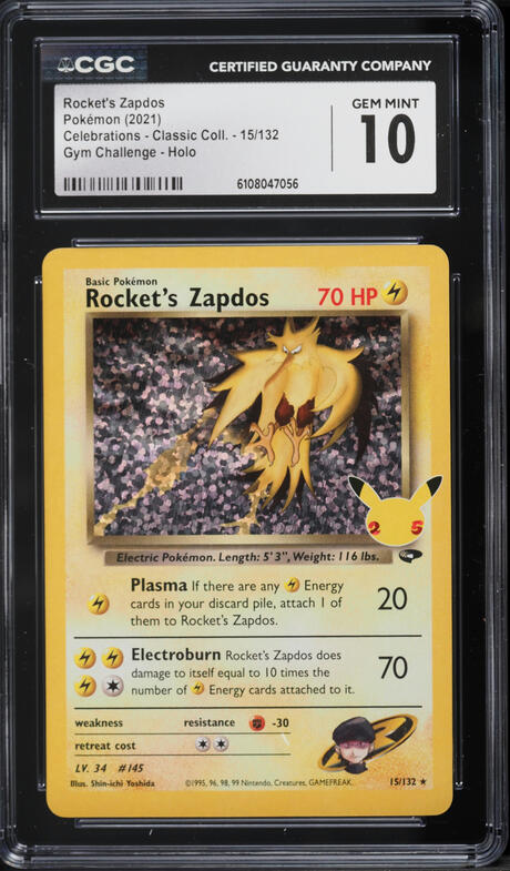 2021 Pokemon Sword & Shield Celebrations Classic Gym Holo Rocket's