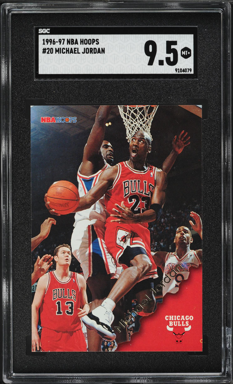 1996 Hoops Michael Jordan #20 SGC 9.5 MINT+