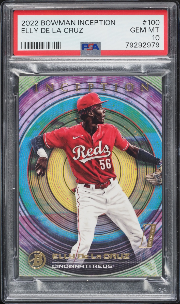2022 Bowman Inception Elly De La Cruz PROSPECT #100 PSA 10 GEM MINT