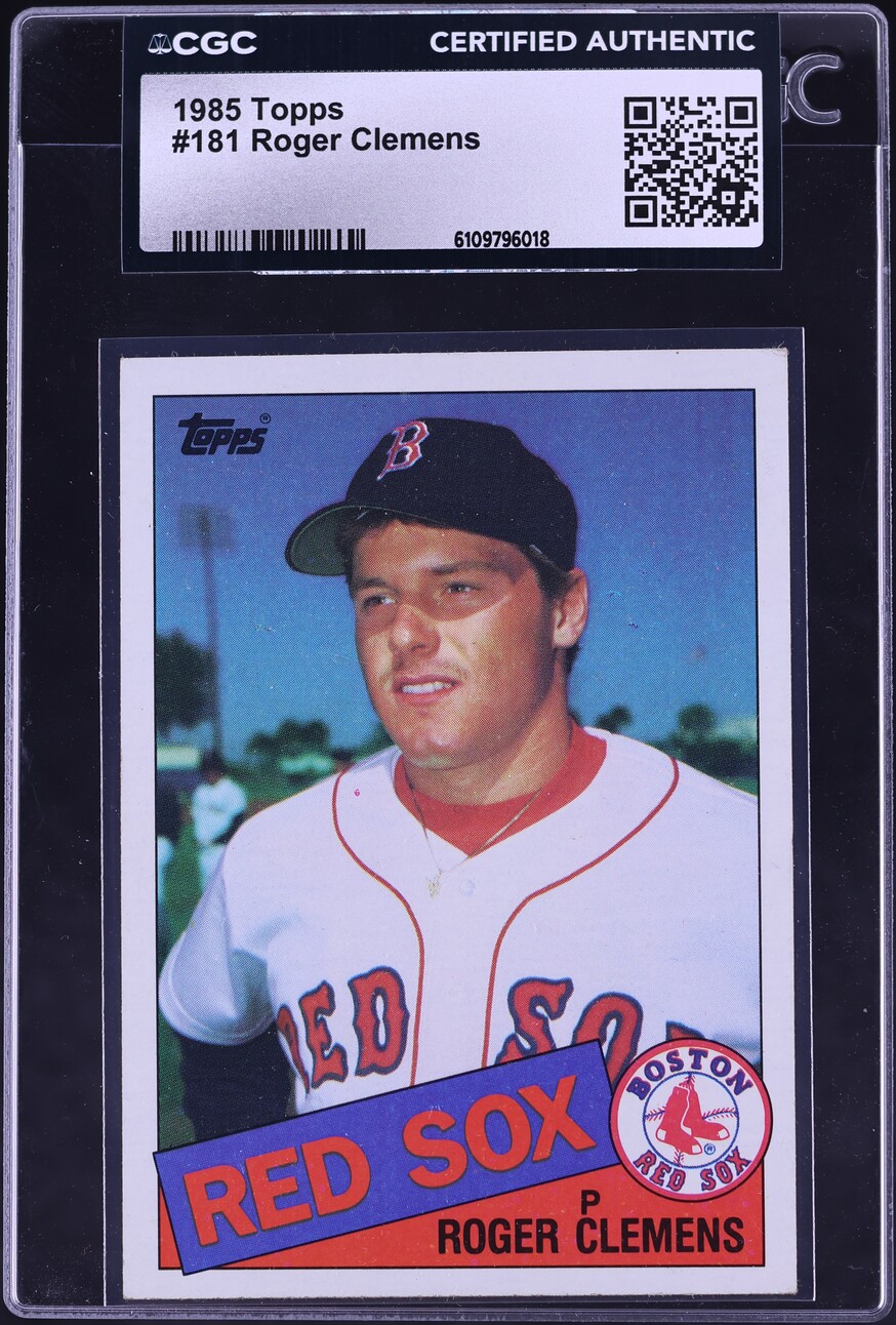 1985 Topps Roger Clemens ROOKIE #181 CGC AUTH