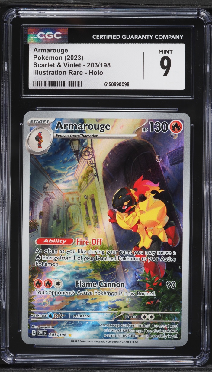2023 Pokemon Scarlet & Violet IR Armarouge #203 CGC 9 MINT