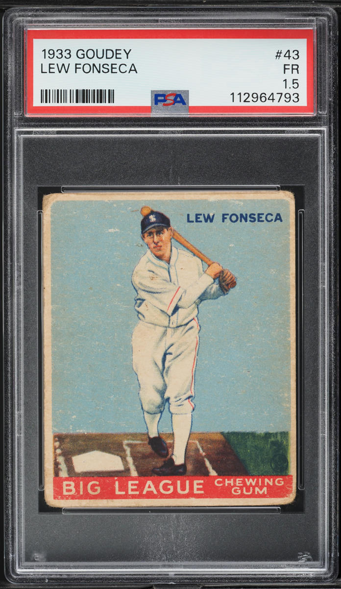 1933 Goudey Lew Fonseca #43 PSA 1.5 FR
