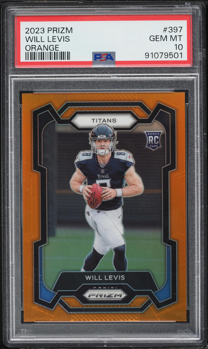 2023 Panini Prizm Orange Will Levis ROOKIE /249 #397 PSA 10 GEM MINT