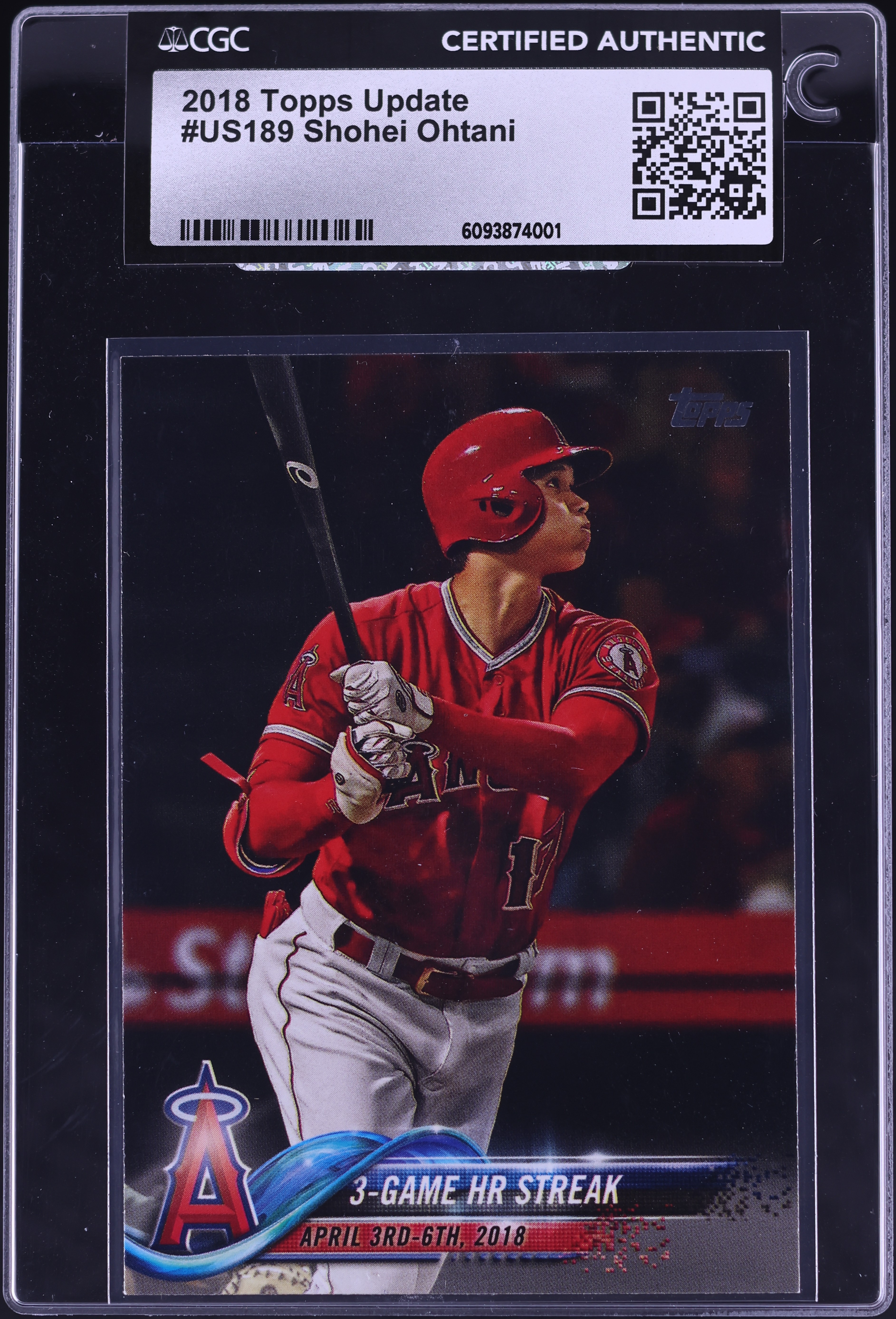 2018 Topps Update Shohei Ohtani ROOKIE #US189 CGC AUTH on Fanatics