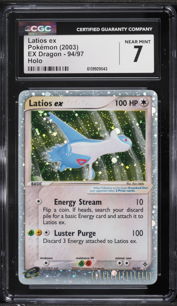 2003 Pokemon EX Dragon Holo Latios EX #94 CGC 7 NRMT