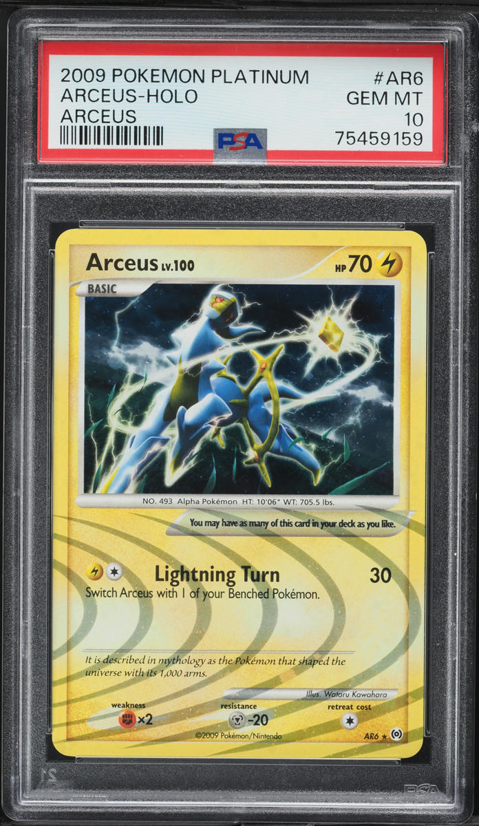2009 Pokemon Platinum Arceus Holo Arceus #AR6 PSA 10 GEM MINT