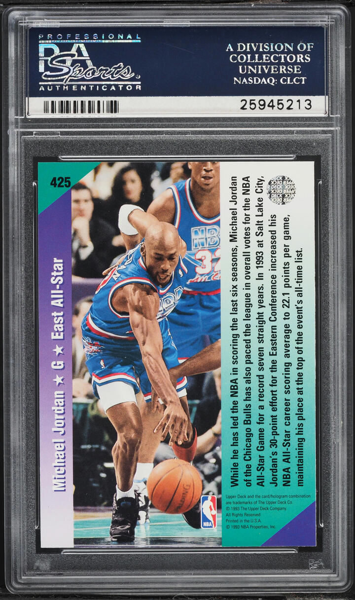 1992 Upper Deck Basketball Michael Jordan #425 PSA 10 GEM MINT