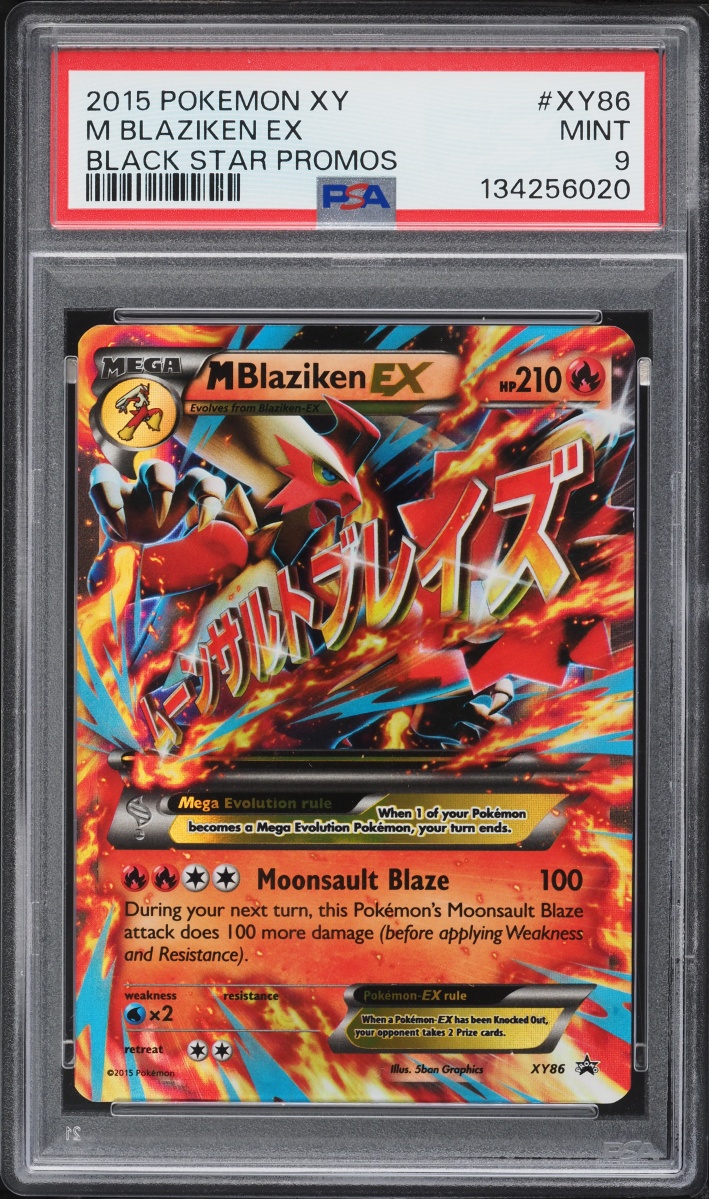 2015 Pokemon XY Black Star Promo M Blaziken Ex #XY86 PSA 9 MINT