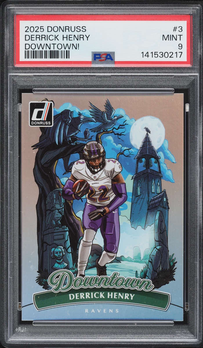 2025 Donruss Downtown! Derrick Henry #3 PSA 9 MINT
