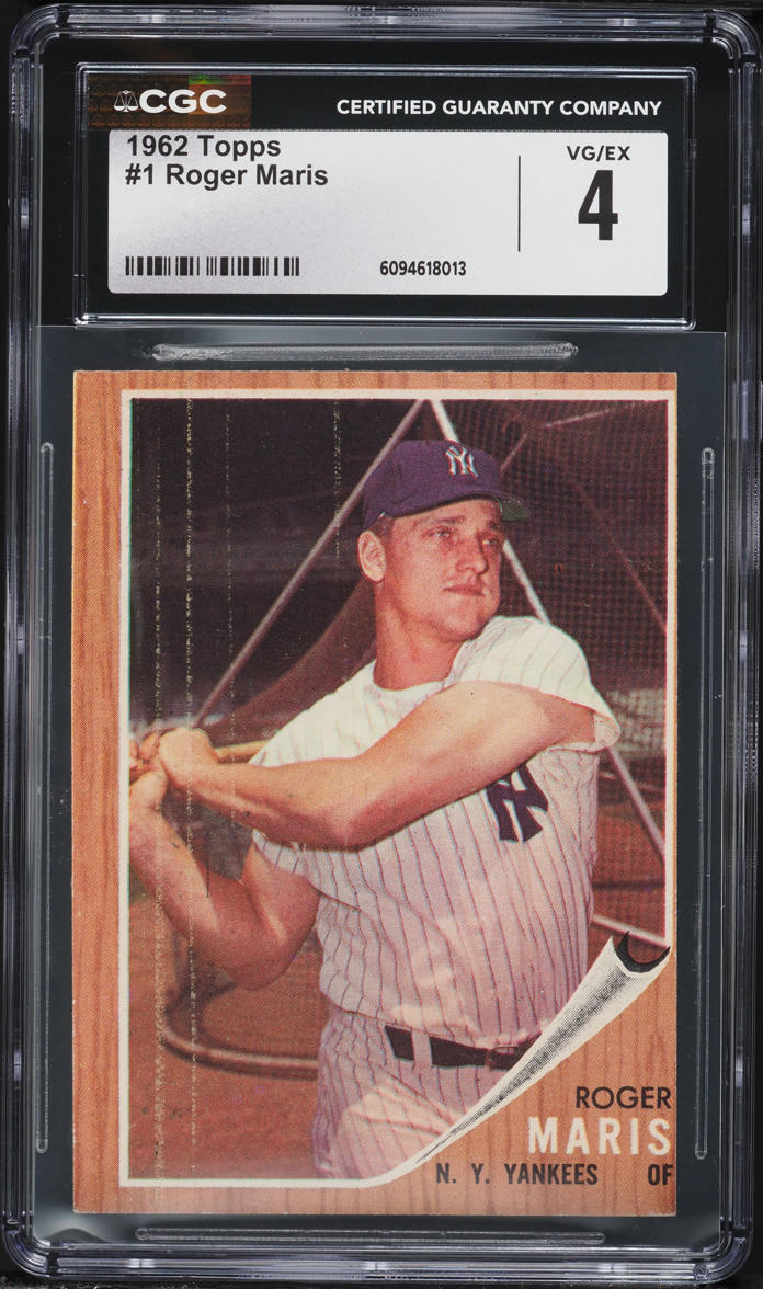 1962 Topps Roger Maris #1 CGC 4 VGEX