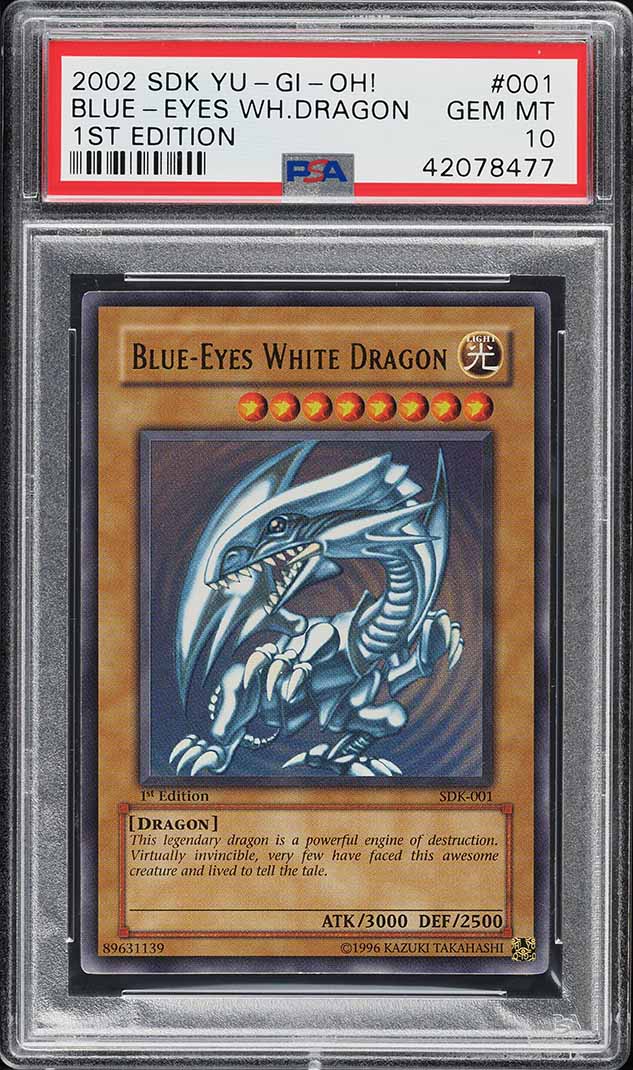 2002 Yu-Gi-Oh! Starter Deck Kaiba 1st Ed Blue-Eyes White Dragon