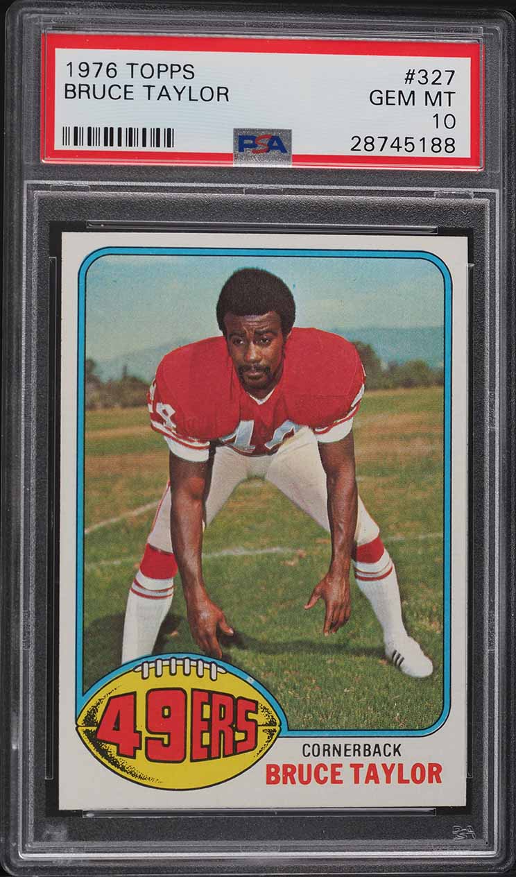1976 Topps Football Bruce Taylor #327 PSA 10 GEM MINT