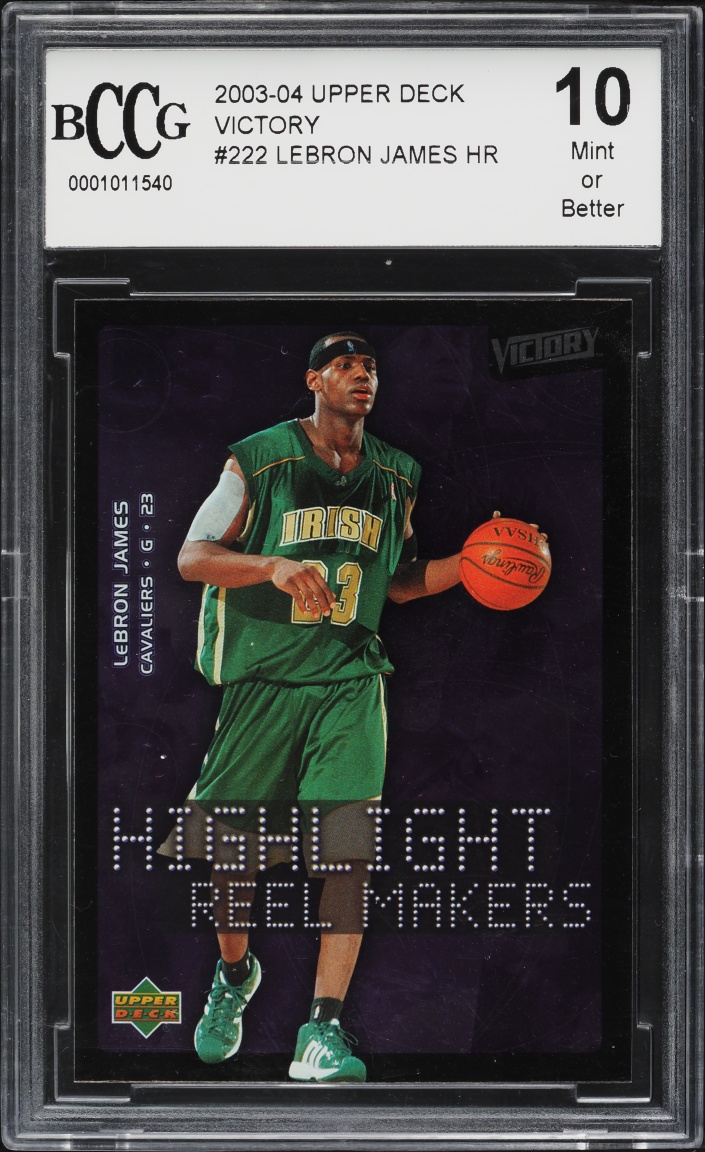 2003 Upper Deck Victory Highlight Reel Makers LeBron James ROOKIE #222 BCCG 10