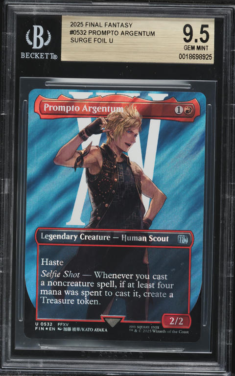 2025 Magic The Gathering MTG Final Fantasy Borderless Surge Foil Prompto  Argentum BGS 9.5 on Fanatics Collect