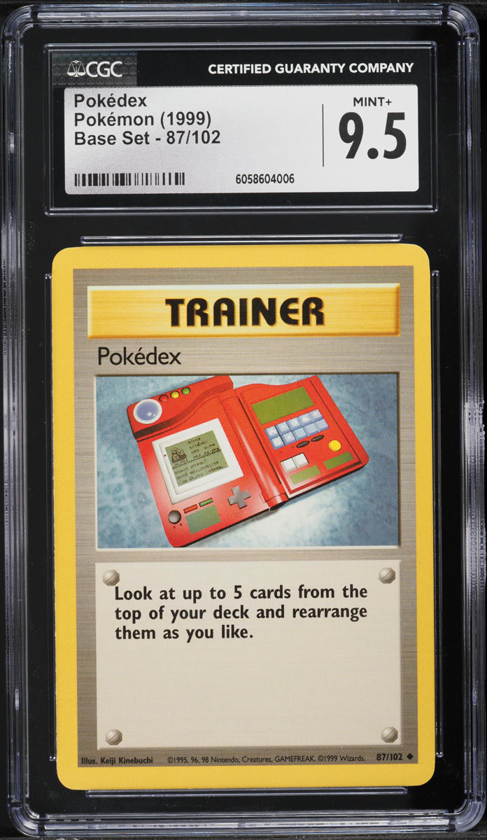 1999 Pokemon Base Set Pokedex #87 CGC 9.5 MINT+