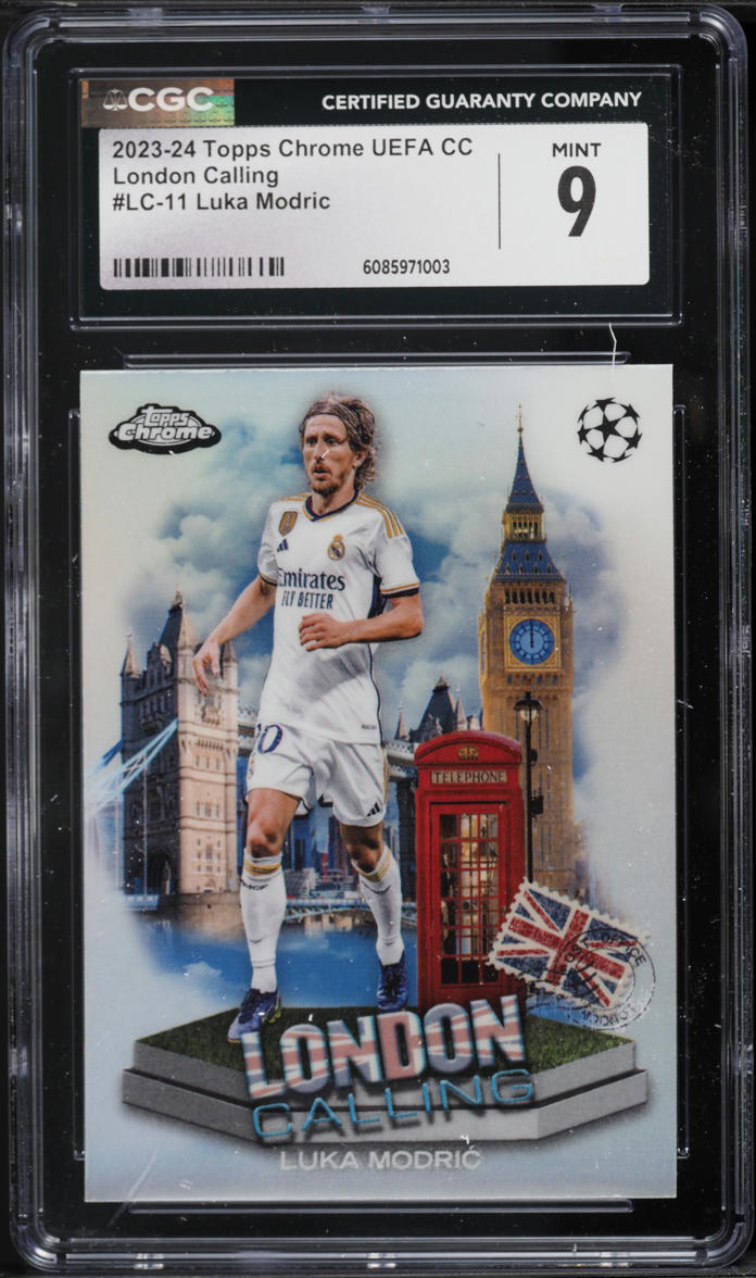 2023 Topps Chrome UEFA CC London Calling Luka Modric #LC-11 CGC 9 MINT
