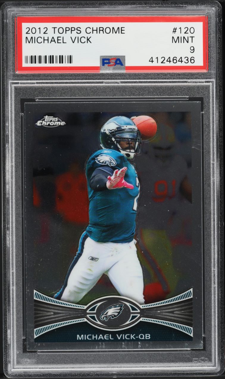 2012 Topps Chrome Michael Vick #120 PSA 9 MINT