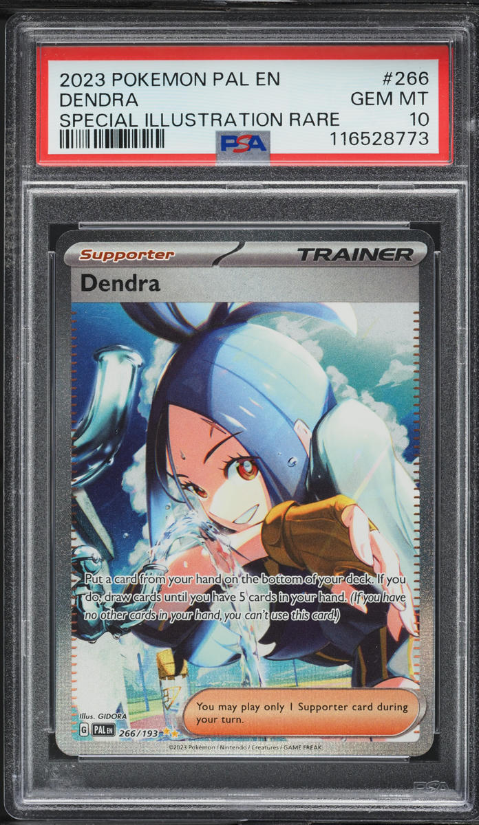 2023 Pokemon Scarlet & Violet Paldea Evolved SIR Dendra #266 PSA 10 GEM MINT