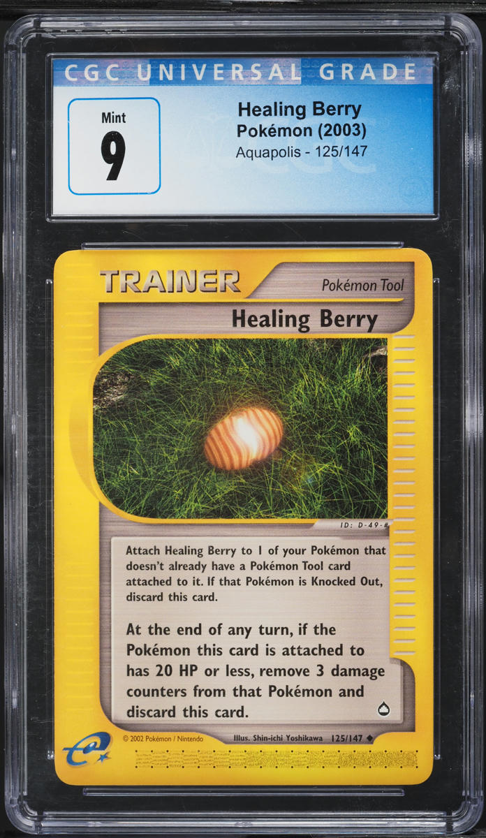 2003 Pokemon Aquapolis Healing Berry #125 CGC 9 MINT