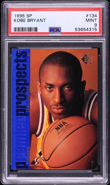 1996 SP Basketball Kobe Bryant ROOKIE #134 PSA 9 MINT