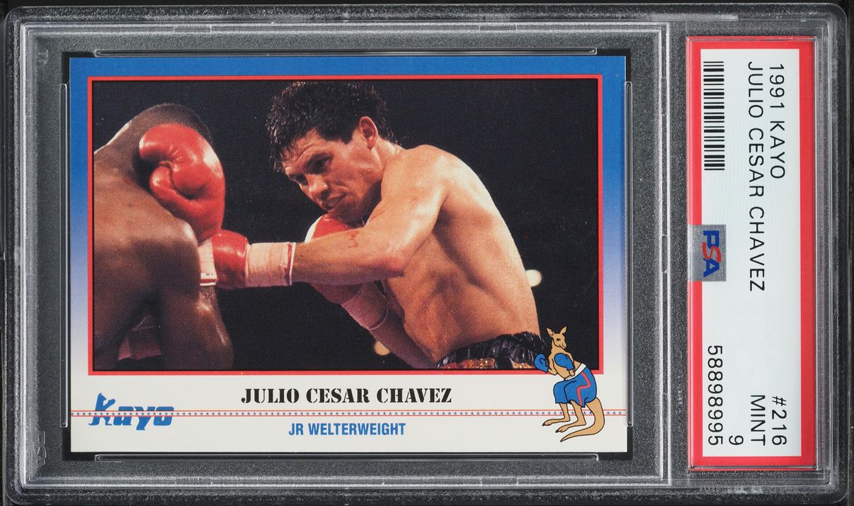 1991 Kayo Boxing Julio Cesar Chavez #216 PSA 9 MINT on Fanatics Collect