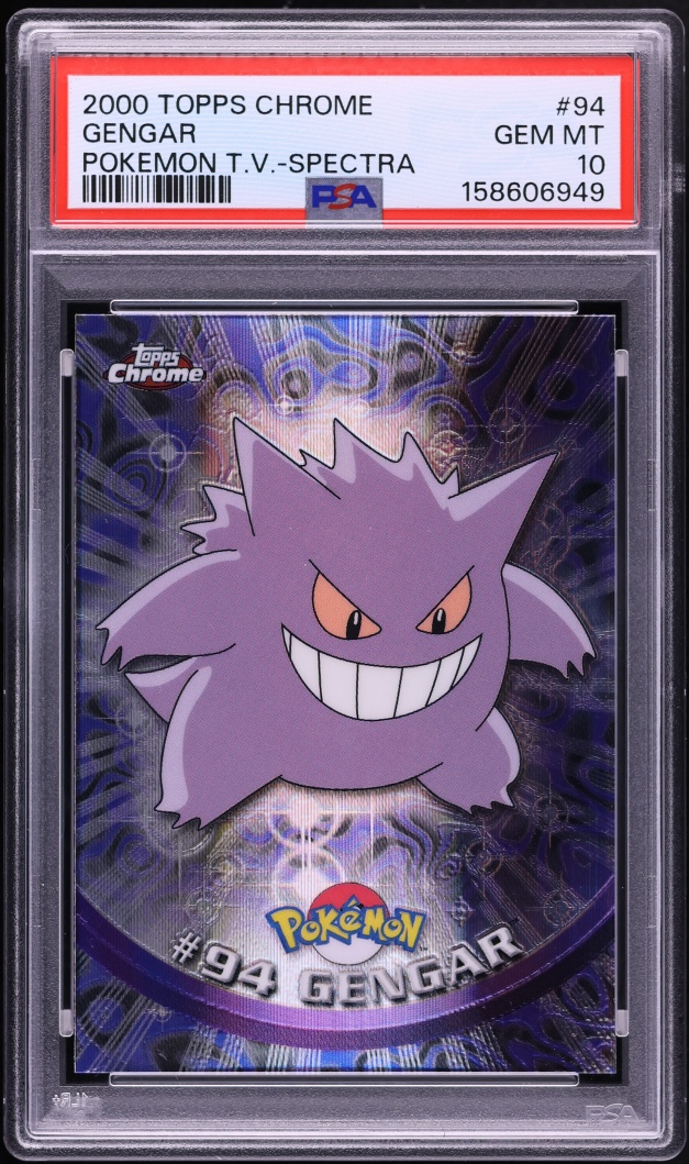 2000 Topps Chrome Pokemon Series 2 Spectra Gengar #94 PSA 10 GEM MINT