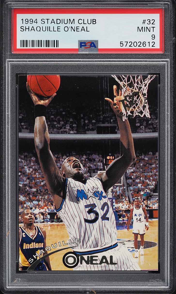 1994 Stadium Club Basketball Shaquille O'Neal #32 PSA 9 MINT