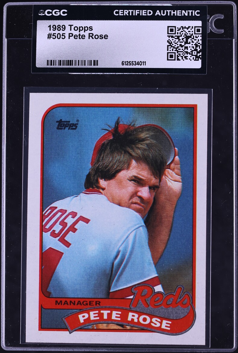 1989 Topps Pete Rose #505 CGC AUTH