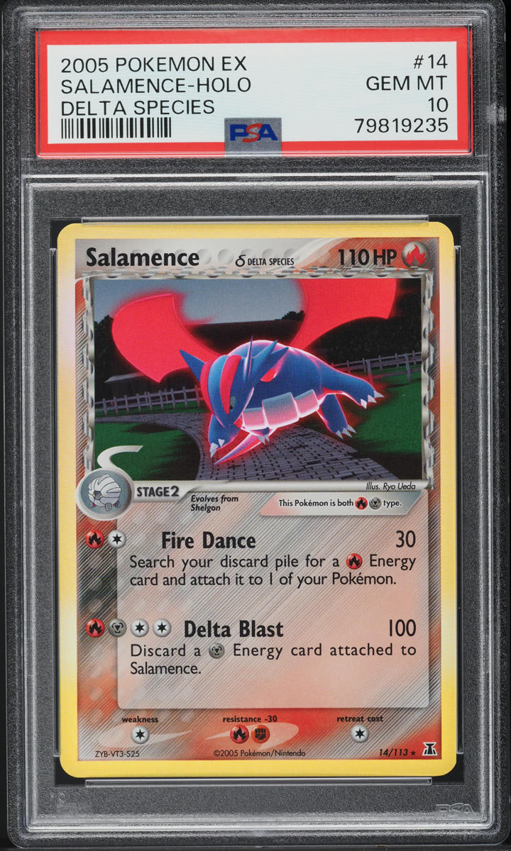 2005 Pokemon EX Delta Species Holo Salamence #14 PSA 10 GEM MINT