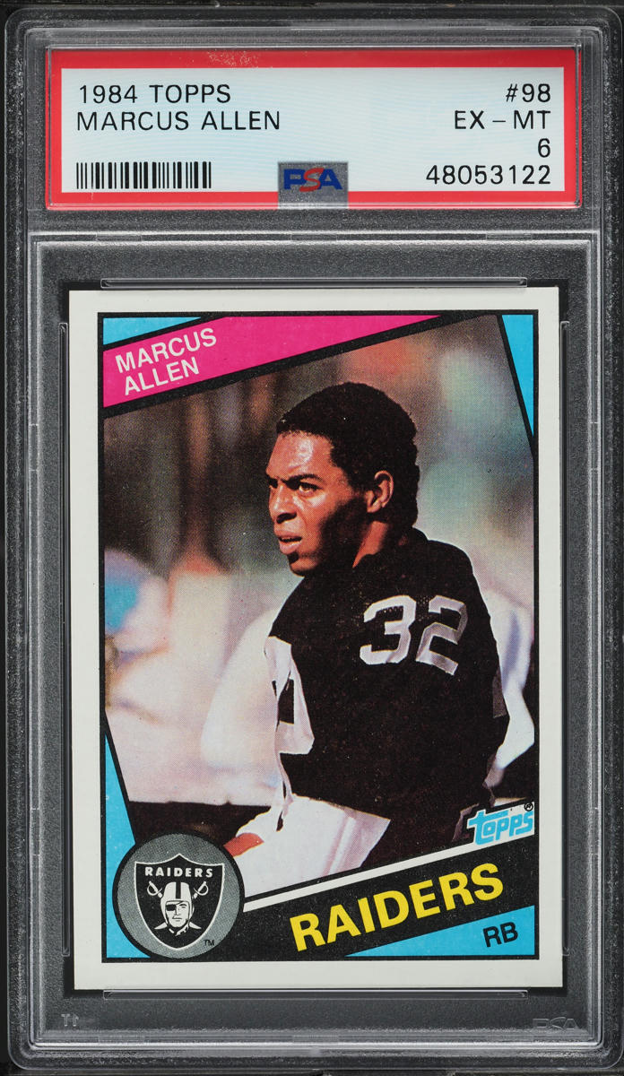 1984 Topps Football Marcus Allen #98 PSA 6 EXMT